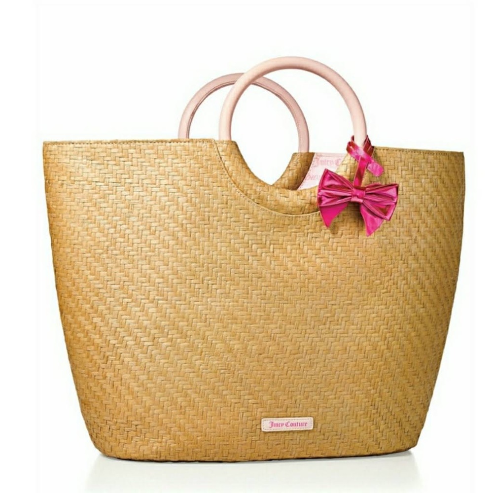 Juicy Couture straw tote
